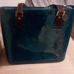 Louis Vuitton Houston- Green/Turquoise- EUC